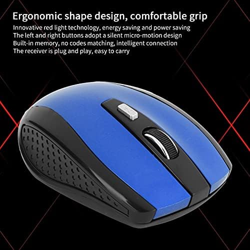 Maravilhoso mouse sem fio, notebook de 2,4 GHz Acessórios para jogos ópticos de computador 6 botões com mouse sem
