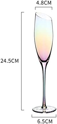 Upkoch 1pc casamento arco -íris suprimentos de aniversário cálice housewarming para comemorações inclinadas de champanhe com celebrações de vinhos casa elegante copo de copo vermelho de copo de copo de coquetel de copo exclusivo
