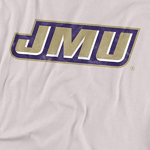 James Madison University Official angustiado UNISSISEX Tam camiseta adulta