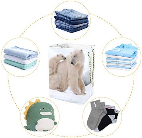 Urso polar unicety com caixa de armazenamento grande para banheiro, quarto, casa, brinquedos e organização de roupas