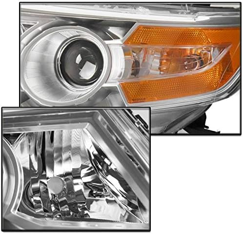 ZMAUTOPARTS CHROME PROJEDOR FARECTRAMPS COM LUZES DRL LED WHITE DRL para 2011-2017 Honda Odyssey