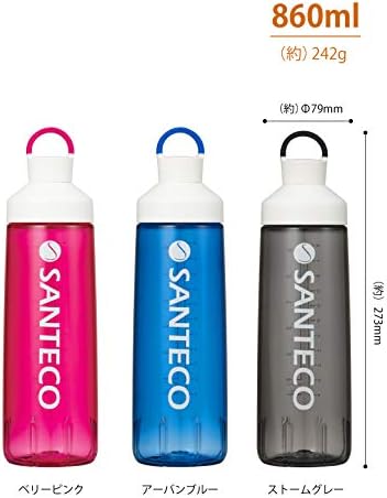 CB Japan Santeco Water Bottle, Urban Blue, 28,9 fl oz, bebida direta, garrafa esportiva, Shaker de proteínas