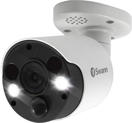 Câmera de Segurança em Casa Swann, Poe Cat5e NVR 4K Vídeo HD, vigilância com fio interno ou externo CCTV, visão noturna colorida,