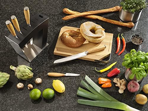 Rösle Artesano forjado faca vegetal com alça de madeira de azeitona, lâmina pequena para cortar, descascar ou decorar frutas e legumes,