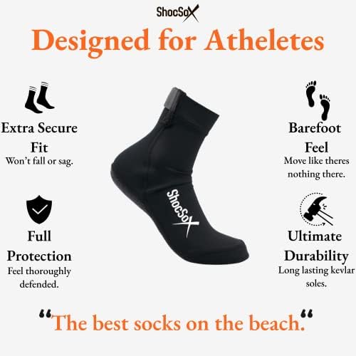 Meias de vôlei de praia shocsox e meias de futebol de areia com solas de kevlar solas mais longas de praia de praia
