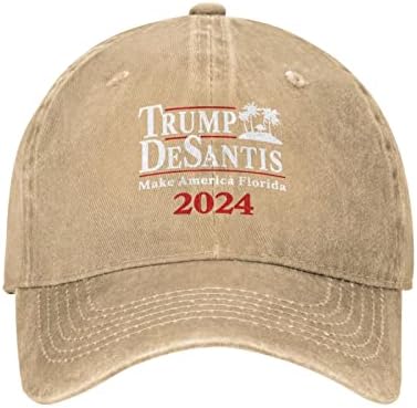 GHBC Trump DeSantis 2024 Adultos Baseball Cap Women's Casquette Man Ajusta Man Chapéu de Cowboy