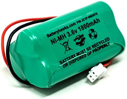 3.6V 1800mAh Ni-MH Solar Bateria de Bateria de Bateria de Pacotes Substituição para Emergência/Saída Luz Unitech Ni-MH AA1800MAH 3.6V aa Nimh 1800 Mah