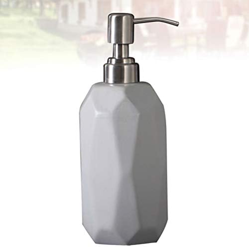 Garrafas de gel garrafas de loção cosméticas pressionam cerâmica de garrafa de armazenamento em branco garrafa para banheiro