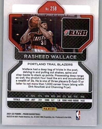 2021-22 Panini Prizm 258 Rasheed Wallace Portland Trail Blazers NBA Basketball Base Trading Card