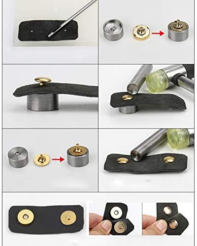 Sbest 18mm e 14mm de botão magnético Ferramentas de 45# aço, conjuntos de artesanato DIY para costura