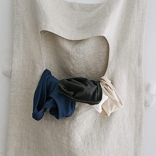 Amazhiyu de porta pendurada para lavanderia saco, 19x27 polegadas