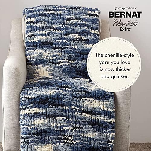 Bernat Blanket 300g Merlot Yarn - 2 pacote de 300g/10,5 oz - poliéster - 6 super volumosos - tricô/crochê