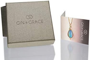 Gin & Grace 10K Gold Ruby Genuine Ruby Pingente com diamantes para mulheres | Etica, autêntica e de origem organicamente, jóias artesanais para ela