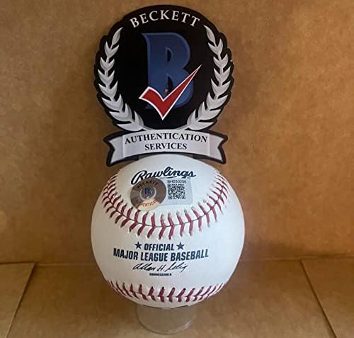 Glenn Wilson Phillies/Tigres assinaram Auto M.L. Baseball Beckett autenticado