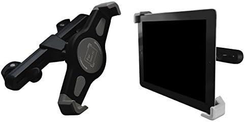 Lilware Universal Car Headrest Solder para tablet/ipad/e-book Apple e outros dispositivos dentro de 7-10.1 . Grampo de faixa ajustável com abertura máxima de 250 mm e 360 ​​graus sistema de rotação. Preto/cinza