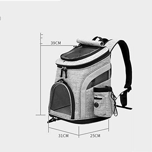 ScDCWW Transporte Backpack Backpack transparente de cápsula espacial respirável Backpack para o filhote para atividades de viagens ao ar livre