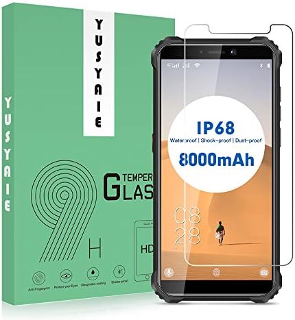 Yusyaie [2 pacote] Protetor de tela de vidro temperado compatível com OUKITEL WP5 com 9H HD Filme de Proteção Ultra Thin Transparent Clear