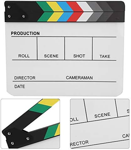 Filme profissional de TV vintage Clap Board Diretor Scene Clapperboard / Filme de Filme Filme Cut Prop With Pen
