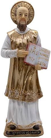 8 Saint Ignatius of Loyola estátua | Beautiful Christian Home Décor | Grande presente católico para a Primeira Comunhão, Confirmação, Casamentos e Aundações de Casa
