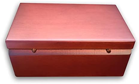 Binkegg Play [História de amor] Brown Color Wooden Music Box Box Box com movimento musical Sankyo