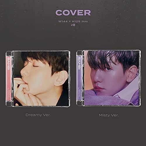 Baekhyun - 3º mini -álbum [Bambi] Livreto + Lyrics Paper + CD -R + AR Clip Card + AR Photo Card + 2 Fotocards extras
