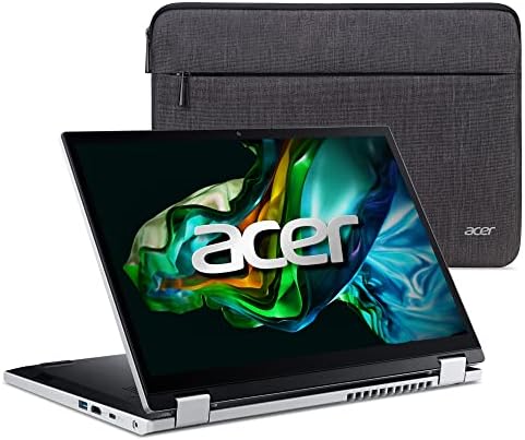 Acer Aspire 3 Spin 14 | 14 Wuxga ips touchscreen | Intel Core i3-N305 | 8GB LPDDR5 | 128GB SSD | WIN 11 Casa no modo S | A3SP14-31PT-37NV Vero 3 botões Mouse, preto