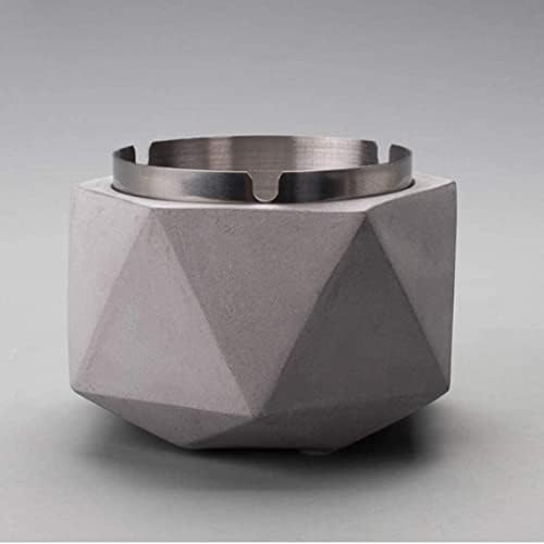 Cinza de cimento eyearn ， simples suporte de cinzas de design moderno para o tamanho industrial de cinzas domésticas de vento ， fácil de limpar e fácil de manter