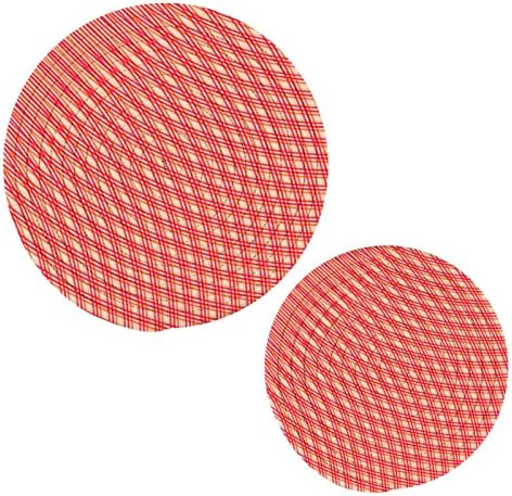 Umbiriko Stripe Red Pattern Potholders Set trivets Definir linhas de algodão pura Terceneiras de panela quente Conjunto de montanhas