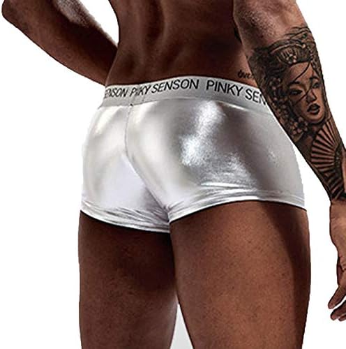 Roupa íntima para homens Boxer Big Leather Underwear