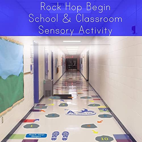Rock Hop Begin Playscape - Counting Numbers 1-10 Escola e Acessórios de Kit de Caminho Sensorial da Sala e Class