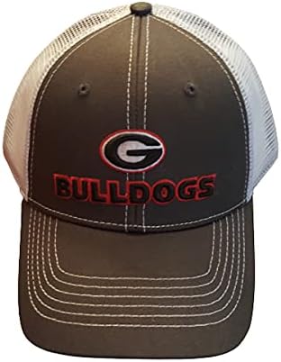 Fã Fan favorito Georgia Bulldogs Hat Hat Mesh Snapback Charcoal, tamanho único
