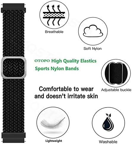 Dzhtus Smart Watch Band para Garmin Vivoactive 3/4 Venu 2/Forerunner 645 245 158 745 Straped Strap Vivomove HR 20 22mm