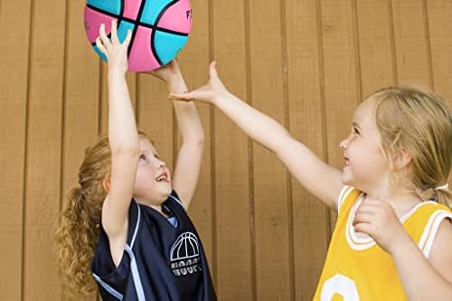 Basquete infantil tamanho 3, basquete juvenil tamanho 5 para jogos de jogo no quintal interno, parque ao ar livre, praia