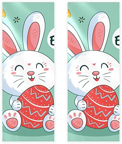 Woshjiuk 2 Pack Microfiber Gym Toalhas, Bunny feliz do dia da Páscoa, toalha de resfriamento Super absorvente para toalhas de