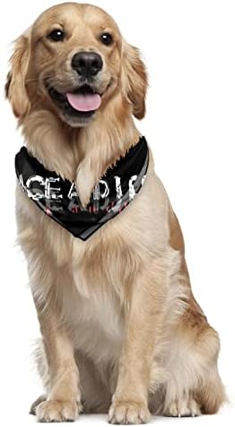 2 pacote de cachorro bandana rock letras imprimir cachecol de estimação de animais de estimação Bibs de lenço ajustável Acessórios