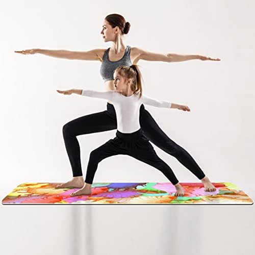 Yoga Mat, tapetes de ioga para treino doméstico, tapete de exercícios, tapetes de exercícios, tapete pilates, concha colorida do mar