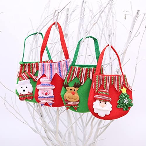 PretyZoom 3pcs bolsa de sacola de bolsa de guloseima decoração de rena de rena
