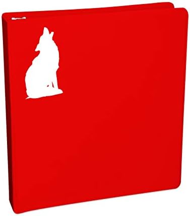 Decalques máximos de barganha lobo uivando silhueta adesiva de adesivo para notebook laptop de carro 5.5