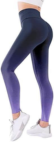 Calças de ioga de cintura alta feminino Controle as pernas de barriga de barriga para treino de treino de treino