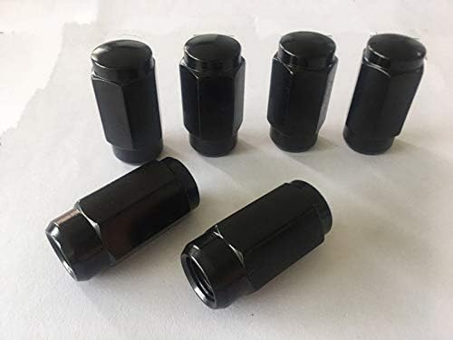 20pcs 1,87 Black 9/16 -18 porcas de terminal de roda FIT 1986 Ford E-250 Econoline pode caber nas jantes OEM, o comprador precisa