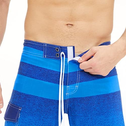 Shorts de suor de BMIsegm para homens de primavera e verão de masculino, listrado de traje de emenda listrada da cintura shorts