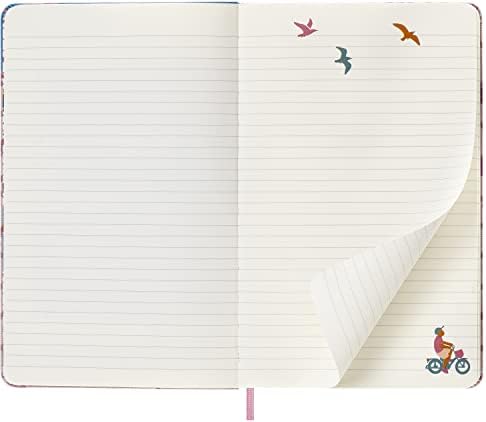 Moleskine Limited Edition Notebook Sakura, capa dura, grande, governada/forrada, bicicleta, 240 páginas