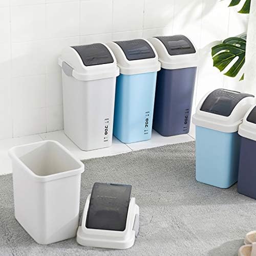 WXXGY TRASH pode desperdiçar swing swing resíduos reciclagem Reciclagem de lixo de lixo de banheiro de cozinha lixo Lixo recusado/azul/33.5cmx14.5cmx22.5cm