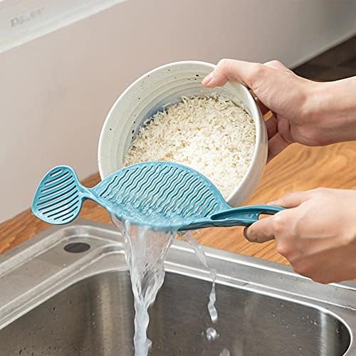 Nentamento 2 pacote de embalagem arruinador de arroz utensils de utensílios de cozinha de arroz filtro de água de lavagem de água filtro