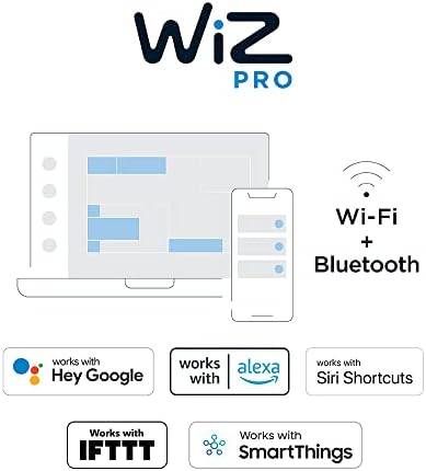 Halo de 4 polegadas de cor e LED branco ajustado TIBLELHA-LED leve-Smart Wi-Fi Wiz Pro Ceiling & Shower Retrofit Downlight 65W equivalente