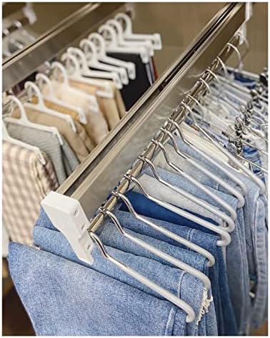 Roupos de guarda-roupa Rail retrátil de 30-80 cm de tração de tração de tração de trajes de roupas retráteis de roupas de categor