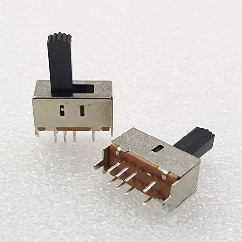 Interruptor de slide 100pcs micro mini deslizamento interruptor deslizante 8pin 2p3t alternante interruptor de energia controle diy peças eletrônicas manípulo 15mm 15mm