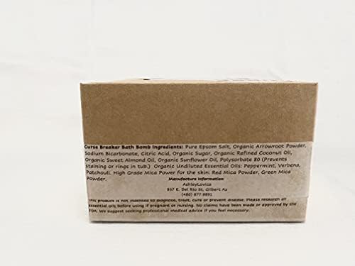 Bomba de banho de karma transparente orgânica 5,5-6 onças ~ Pedra de jato ~ Manifestação, feita à mão/artesão, meditação, remove