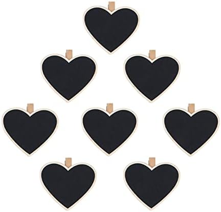 Ponto de coração Blackboard 10pcs Shape de coração quadro -carinho pequeno chalkboard Mini Heart Retor
