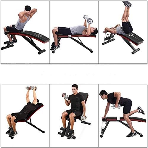Banco de peso dobrável de topil, bancada de haltere ajustável, cadeira de fitness abdominal dos músculos multifuncionais